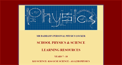 Desktop Screenshot of physicslocker.com